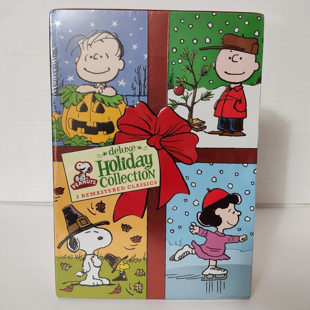 Sealed Peanuts Deluxe Holiday DVD Collection - 3 Remastered Classics